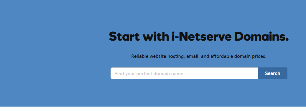 Start with i-Netserve Domains 